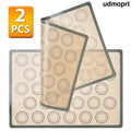2-Pack Silicone Baking Mats - Non-Stick Reusable Air Fryer Liners BPA-Free Oven Sheets - Kitchen Gadgets