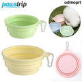 Collapsible Silicone Pet Travel Bowl - Portable Dog & Cat Water Food Bowl with Carabiner - Pet Supplies