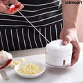 Manual Food Chopper - Hand Pull String Vegetable Cutter 1000ml - Kitchen Gadgets